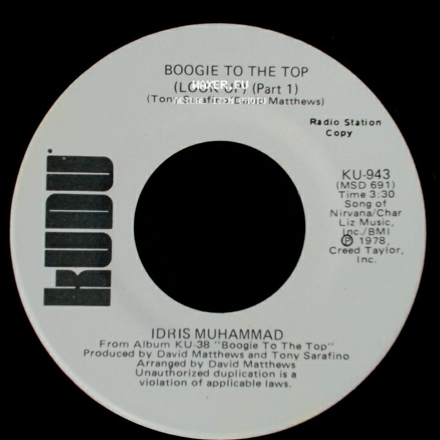 Idris Muhammad - Boogie To The Top (Look Up) (Part 1) / Boogie To The Top (Look Up) (Part 1) side A
