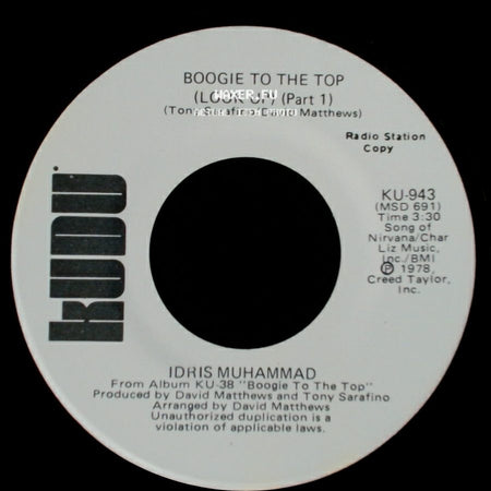Idris Muhammad - Boogie To The Top (Look Up) (Part 1) / Boogie To The Top (Look Up) (Part 1) side A