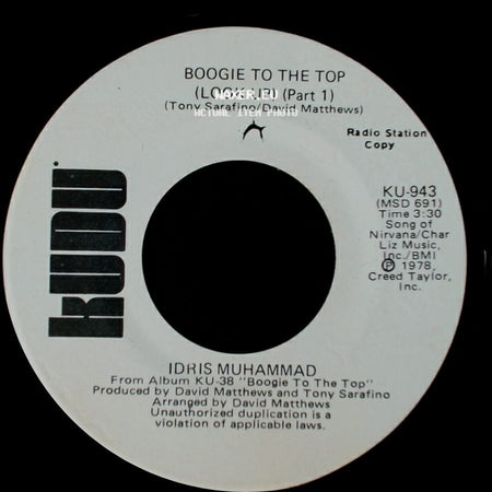 Idris Muhammad - Boogie To The Top (Look Up) (Part 1) / Boogie To The Top (Look Up) (Part 1) side B