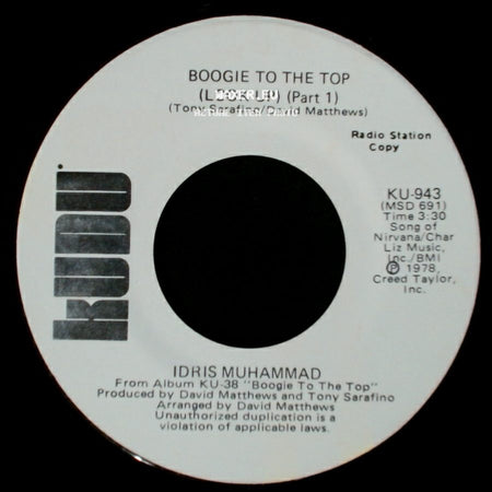 Idris Muhammad - Boogie To The Top (Look Up) (Part 1) / Boogie To The Top (Look Up) (Part 1) side A