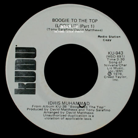 Idris Muhammad - Boogie To The Top (Look Up) (Part 1) / Boogie To The Top (Look Up) (Part 1) side B