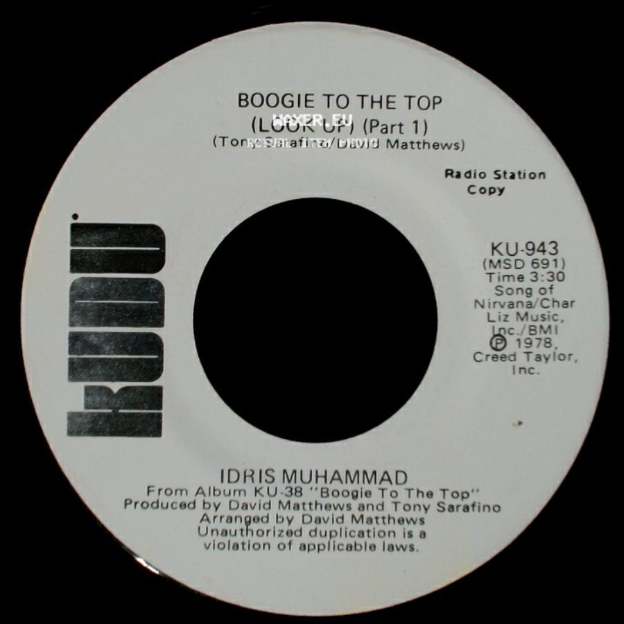 Idris Muhammad - Boogie To The Top (Look Up) (Part 1) / Boogie To The Top (Look Up) (Part 1) side A