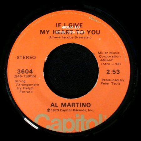 Al Martino - If I Give My Heart To You / Hey Mama side A