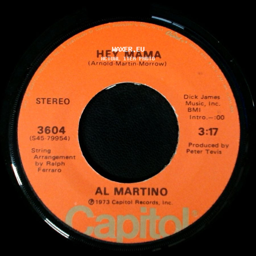 Al Martino - If I Give My Heart To You / Hey Mama side B