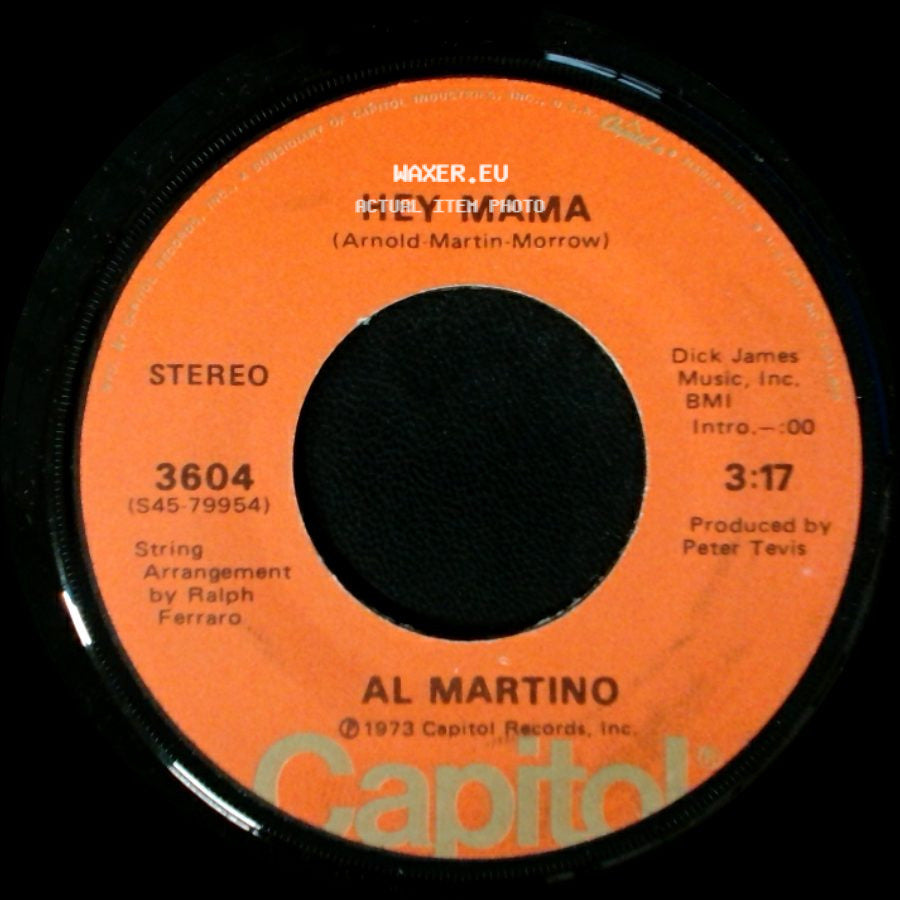 Al Martino - Hey Mama / If I Give My Heart To You side A