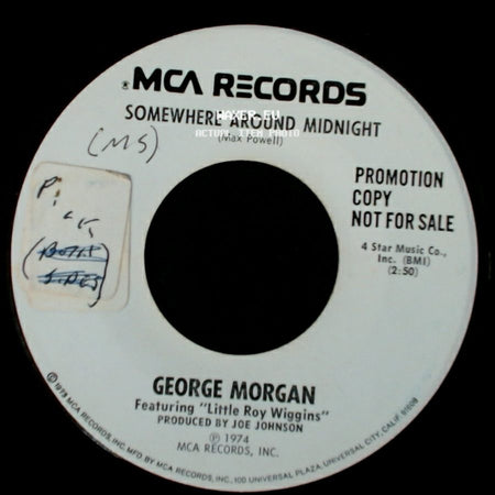 George Morgan - I Never Knew Love (Until I Met You) / Somewhere Around Midnight side B