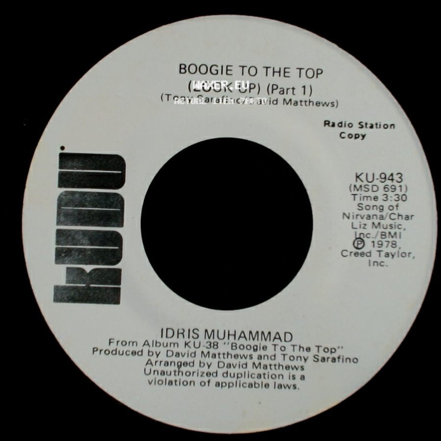 Idris Muhammad - Boogie To The Top (Look Up) (Part 1) / Boogie To The Top (Look Up) (Part 1) side B