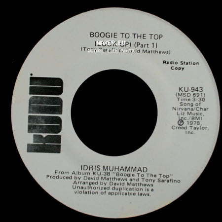 Idris Muhammad - Boogie To The Top (Look Up) (Part 1) / Boogie To The Top (Look Up) (Part 1) side B