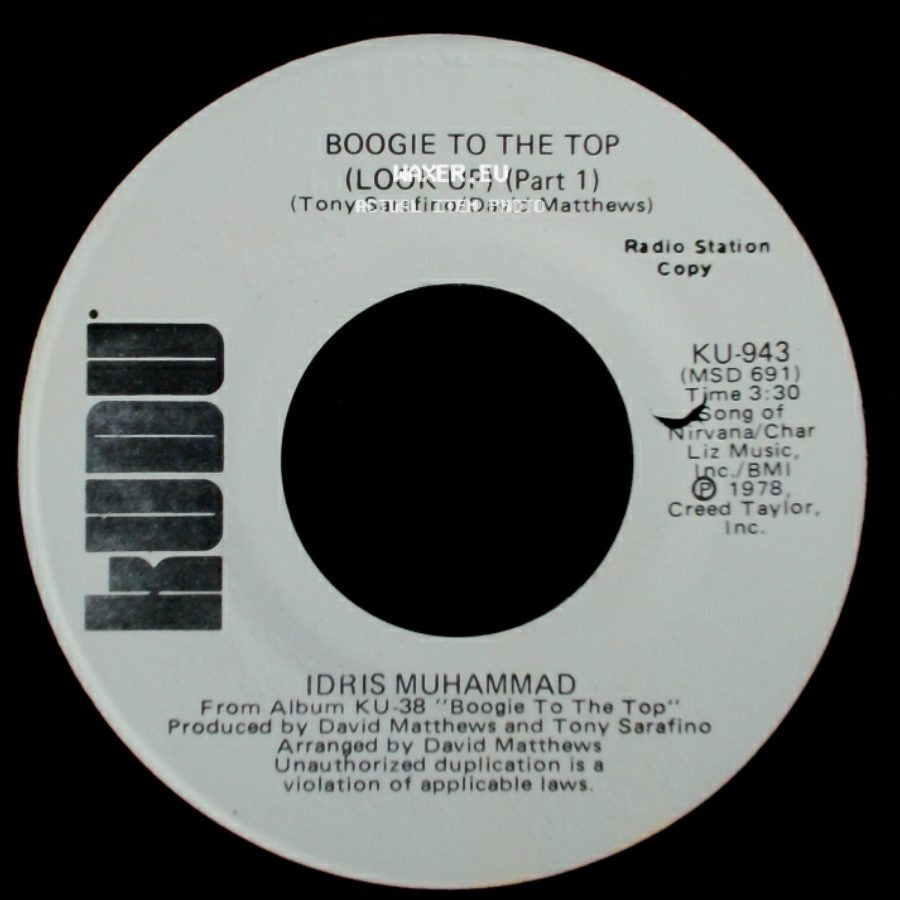 Idris Muhammad - Boogie To The Top (Look Up) (Part 1) / Boogie To The Top (Look Up) (Part 1) side A