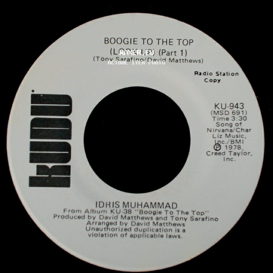 Idris Muhammad - Boogie To The Top (Look Up) (Part 1) / Boogie To The Top (Look Up) (Part 1) side B