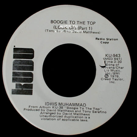 Idris Muhammad - Boogie To The Top (Look Up) (Part 1) / Boogie To The Top (Look Up) (Part 1) side A
