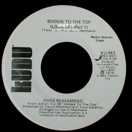 Idris Muhammad - Boogie To The Top (Look Up) (Part 1) / Boogie To The Top (Look Up) (Part 1) side A