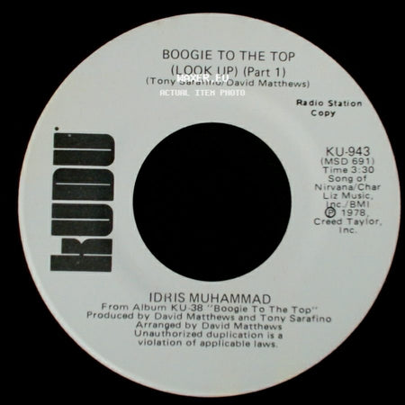 Idris Muhammad - Boogie To The Top (Look Up) (Part 1) / Boogie To The Top (Look Up) (Part 1) side B