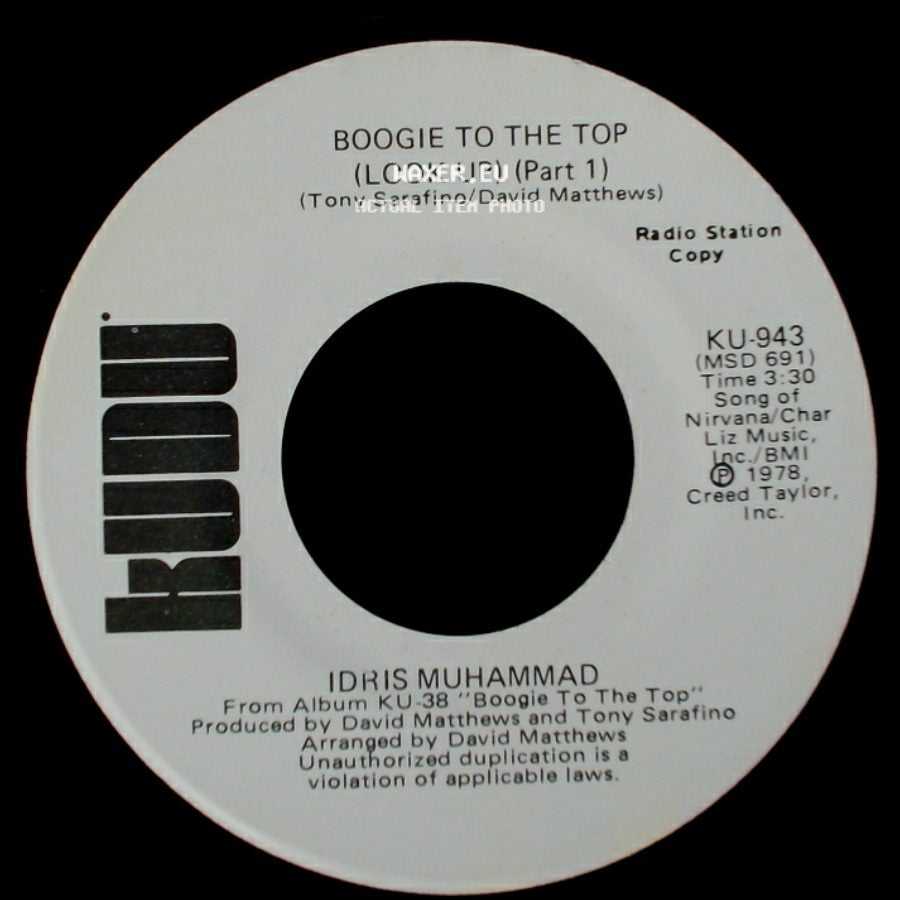 Idris Muhammad - Boogie To The Top (Look Up) (Part 1) / Boogie To The Top (Look Up) (Part 1) side B