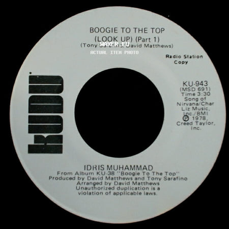 Idris Muhammad - Boogie To The Top (Look Up) (Part 1) / Boogie To The Top (Look Up) (Part 1) side B
