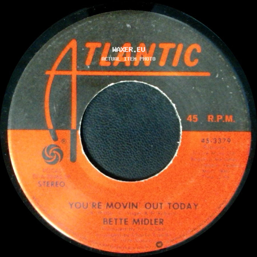 Bette Midler - Let Me Just Follow Behind / You're Movin Out Today side B