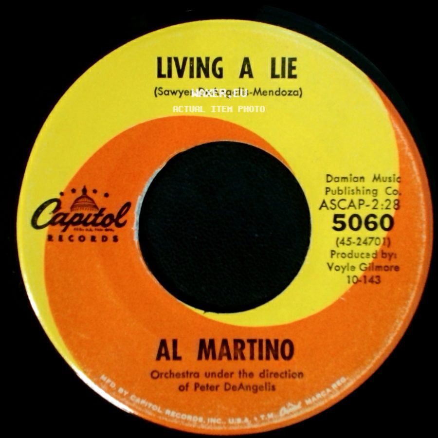 Al Martino - I Love You Truly / Living A Lie side B