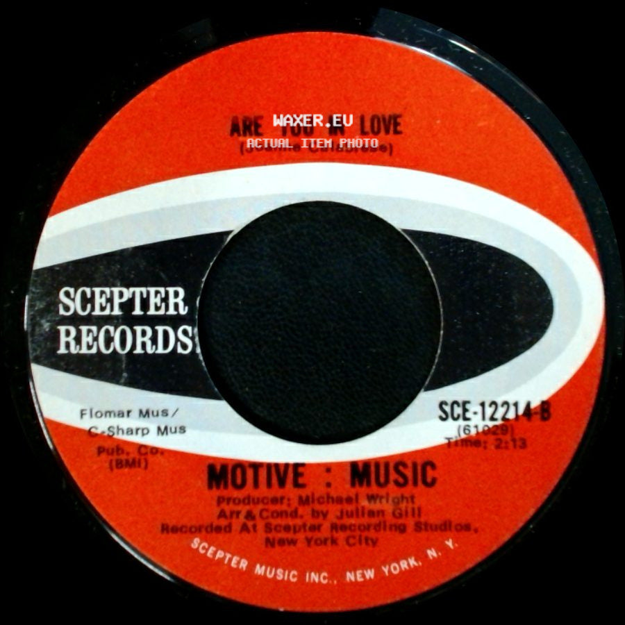 Motive : Music - Are You In Love / Hey There Blondie side A