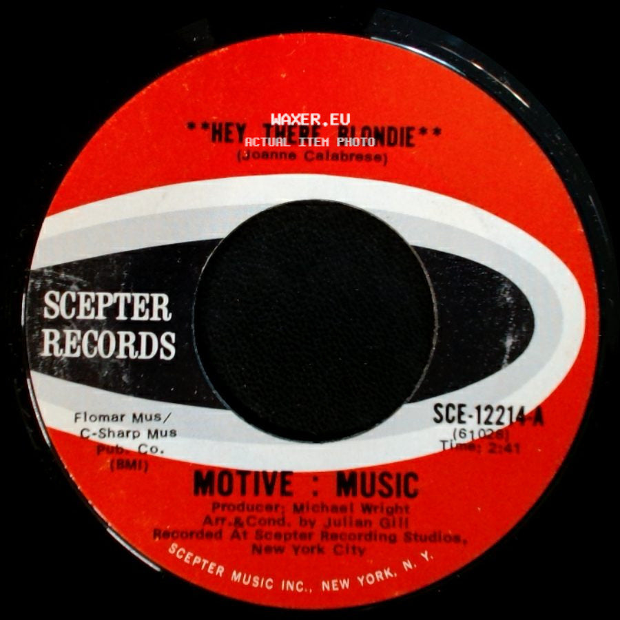 Motive : Music - Are You In Love / Hey There Blondie side B