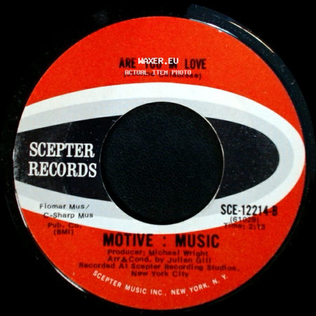 Motive : Music - Are You In Love / **Hey There Blondie** side A