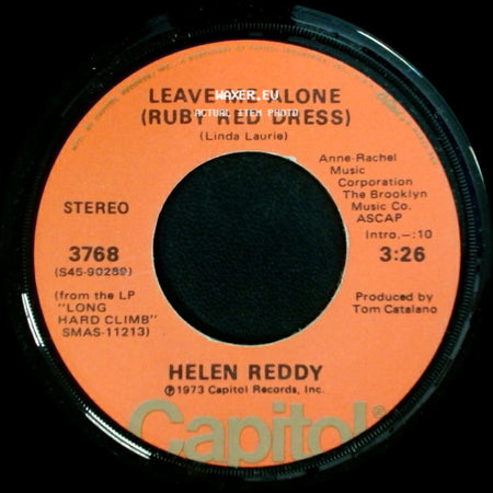 Helen Reddy - Leave Me Alone (Ruby Red Dress) / The Old Fashioned Way side A