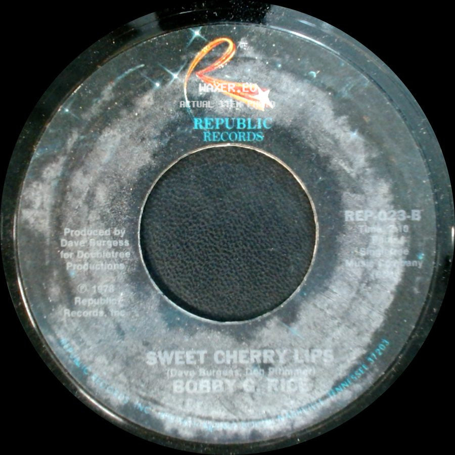Bobby G. Rice - Sweet Cherry Lips / Whisper It To Me side A