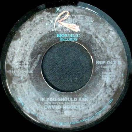 David Rogers - If You Should Ask / You Are My Rainbow side A