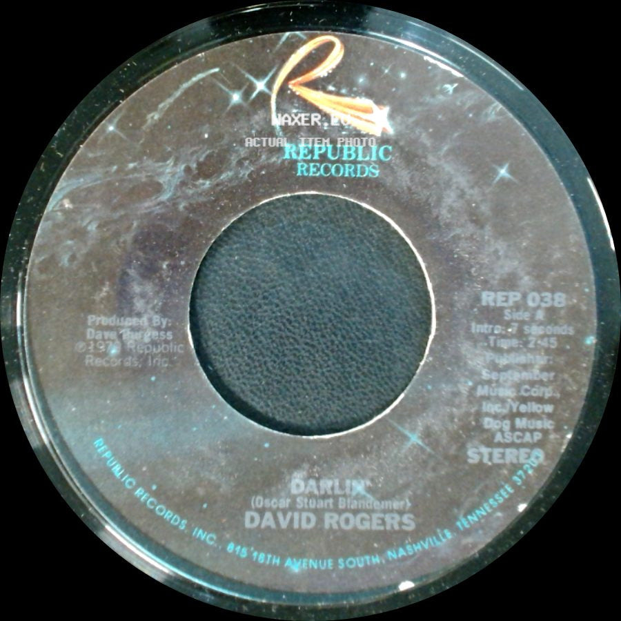 David Rogers - Darlin' / How Long Has It Been side A