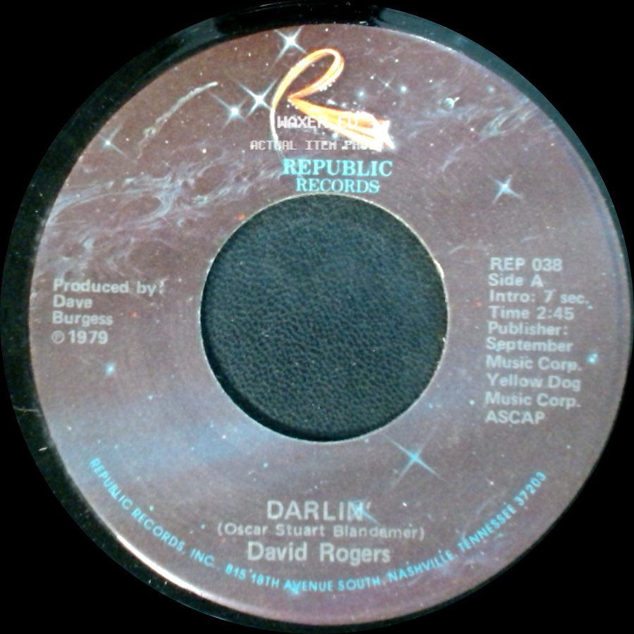 David Rogers - Darlin' / How Long Has It Been side A