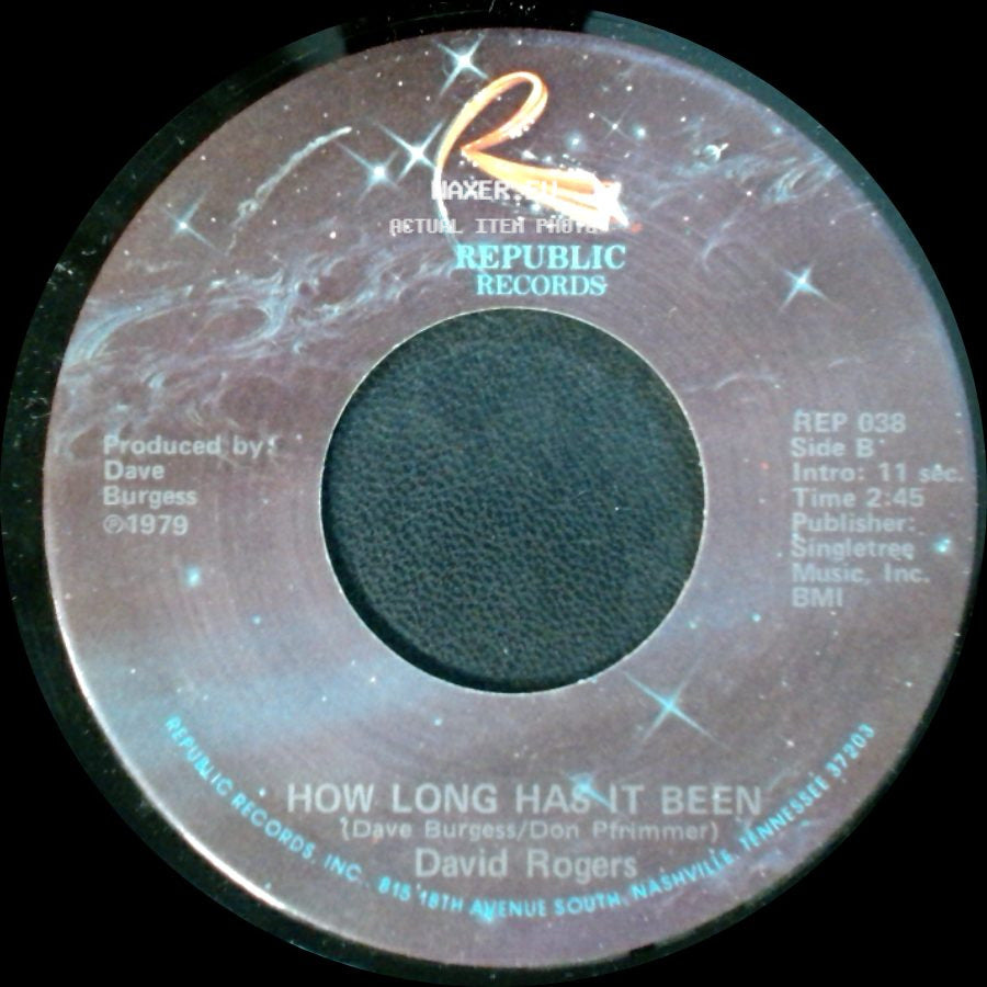 David Rogers - Darlin' / How Long Has It Been side B