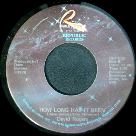 David Rogers - Darlin' / How Long Has It Been side B