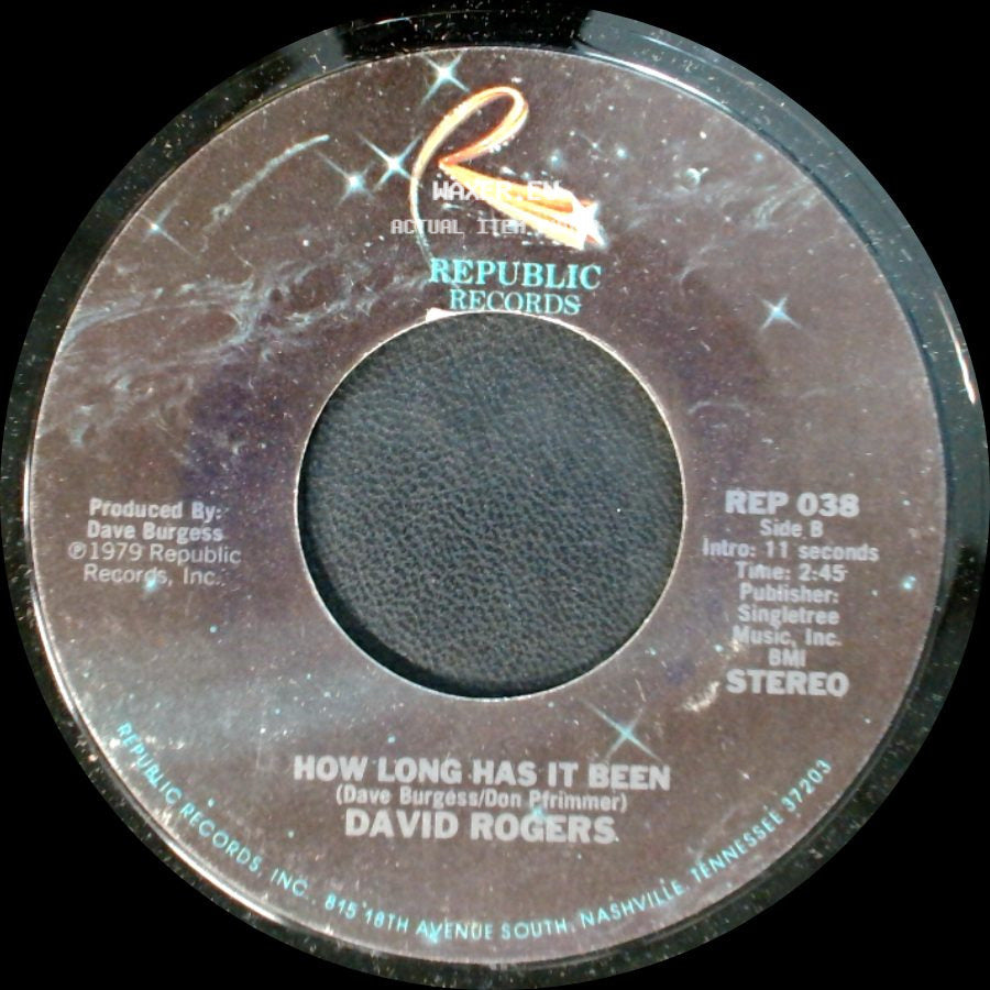 David Rogers - Darlin' / How Long Has It Been side B