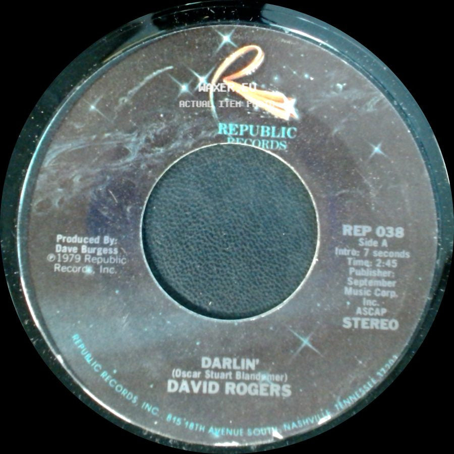 David Rogers - Darlin' / How Long Has It Been side A