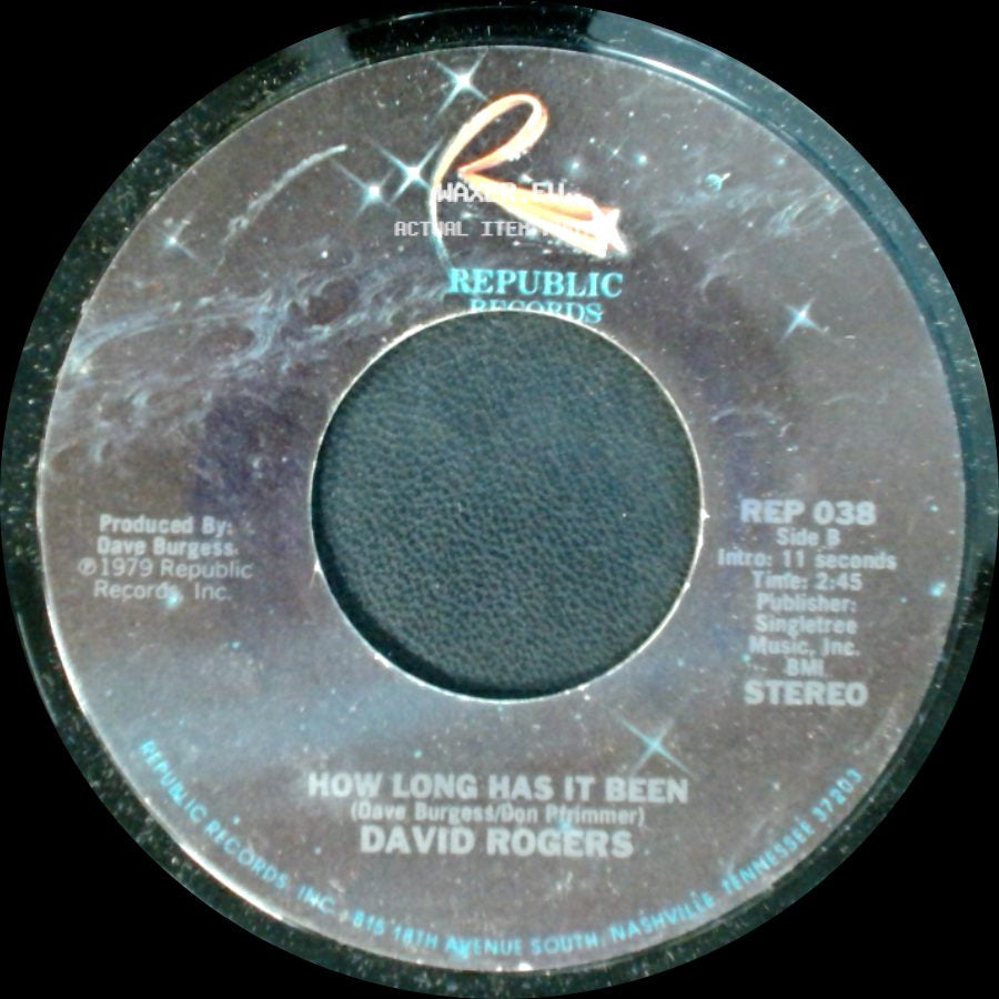 David Rogers - Darlin' / How Long Has It Been side B