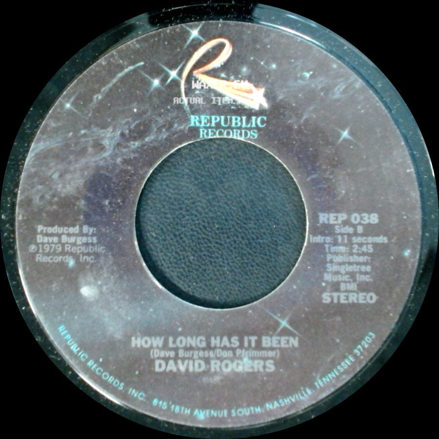 David Rogers - Darlin' / How Long Has It Been side B