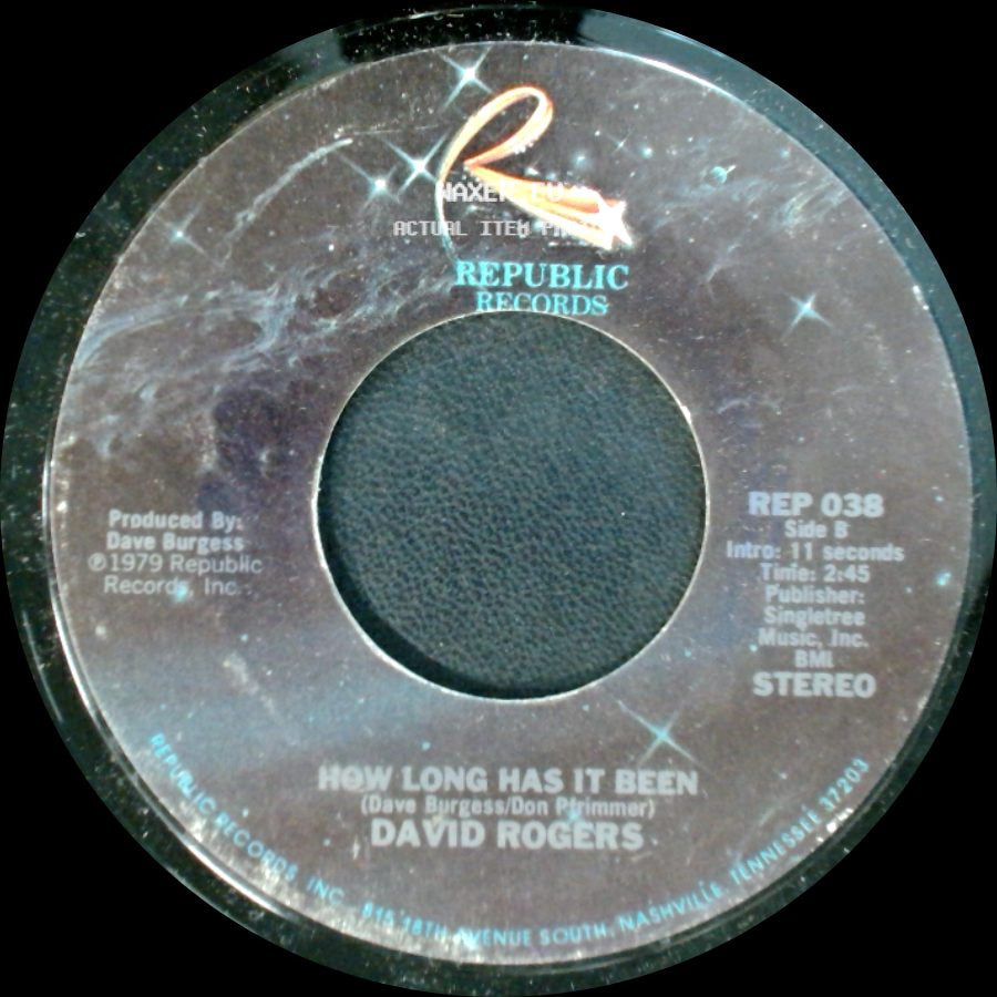 David Rogers - Darlin' / How Long Has It Been side B