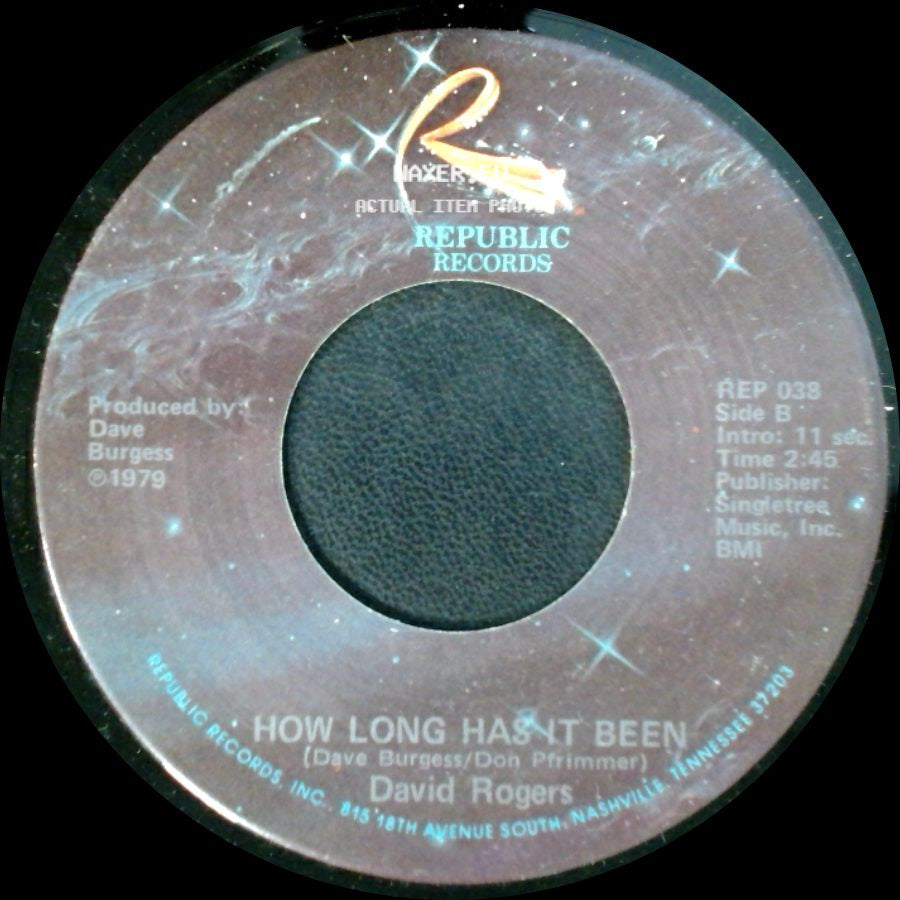 David Rogers - Darlin / How Long Has It Been side B