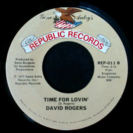 David Rogers - Time For Lovin' / You And Me Alone side A