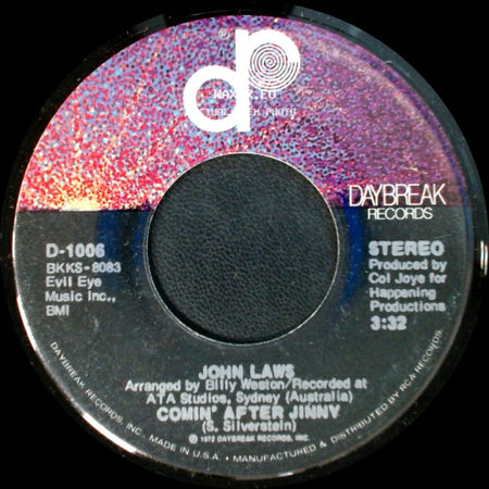 John Laws - Approaching Lavender / Comin' After Jinny side B
