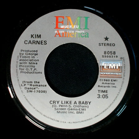 Kim Carnes - In The Chill Of The Night / Cry Like A Baby side B
