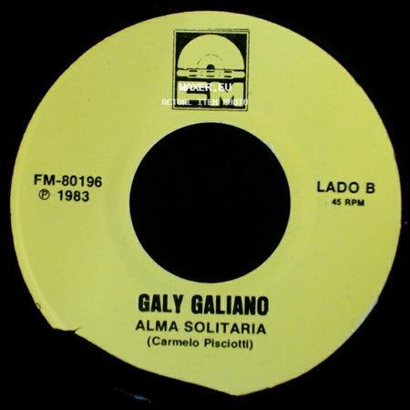 Galy Galiano - Labios De Miel / Alma Solitaria side B