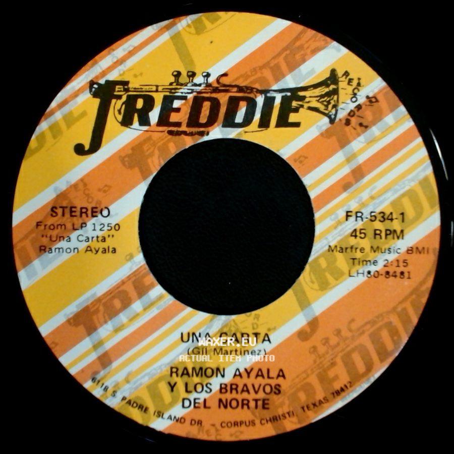 Ramon Ayala Y Los Bravos Del Norte - Tus Coqueteos / Una Carta side B