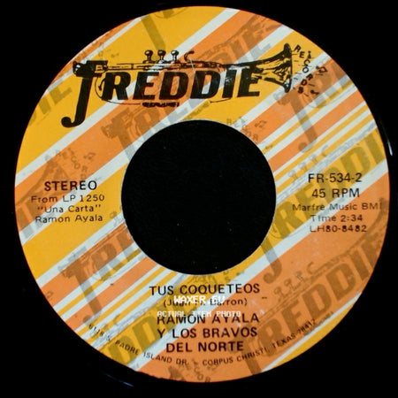 Ramon Ayala Y Los Bravos Del Norte - Una Carta / Tus Coqueteos side B
