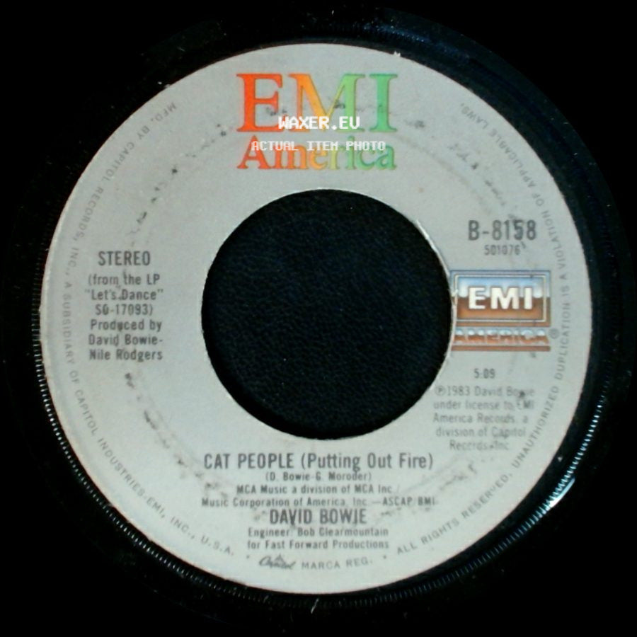 David Bowie - Cat People (Putting Out Fire) / Let's Dance side A