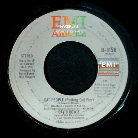 David Bowie - Cat People (Putting Out Fire) / Let's Dance side A