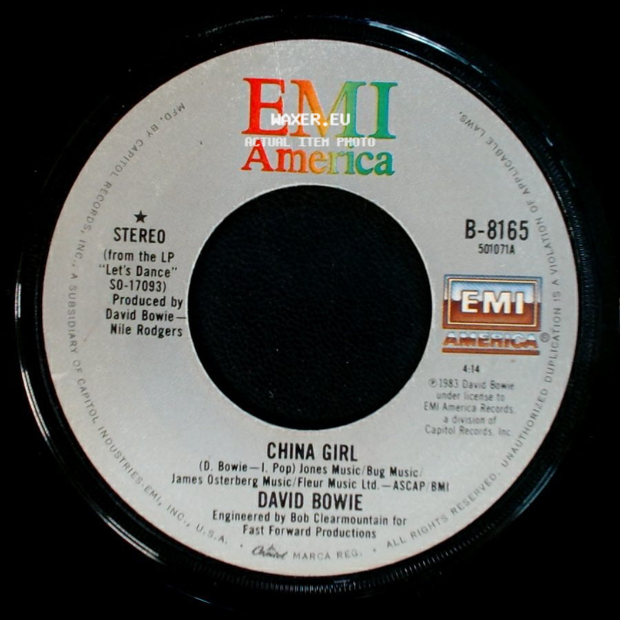 David Bowie - Shake It / China Girl side B