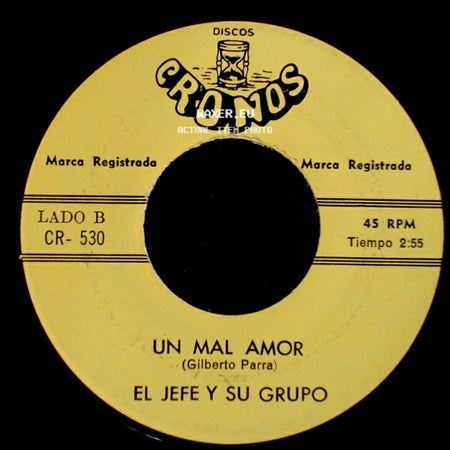 El Jefe Y Su Grupo - Mataron A La Paloma / Un Mal Amor side B