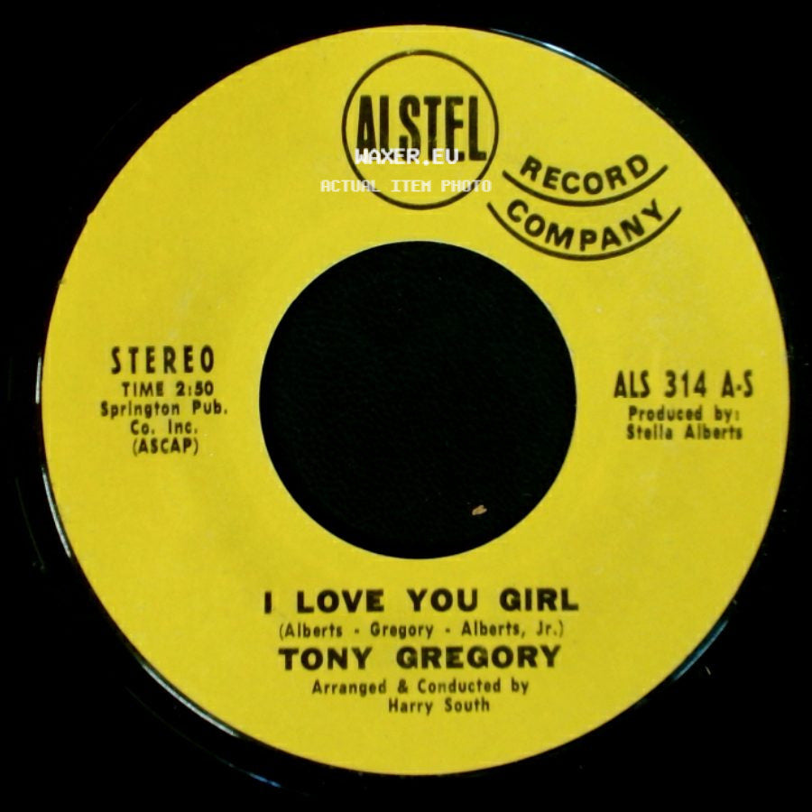 Tony Gregory - I Love You Girl / Here In My Heart side A
