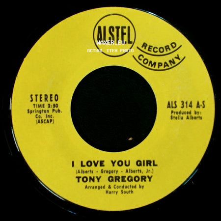 Tony Gregory - I Love You Girl / Here In My Heart side A