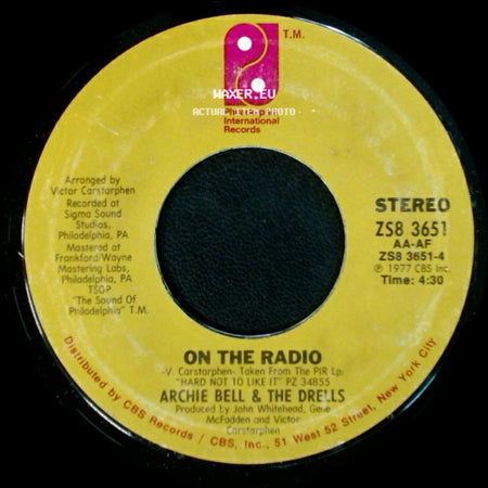 Archie Bell & The Drells - On The Radio / Old People side A